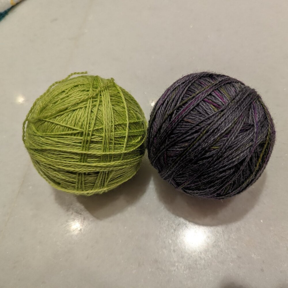 2 Balls Fingering Weight Cozy Color Works 100% Superwash Merino Yarn hand dyed